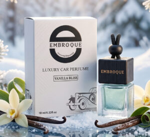 Embroque Luxury Car Perfume Vanilla Bliss – Long Lasting Car Air Freshener | Premium Vanilla Car Fragrance